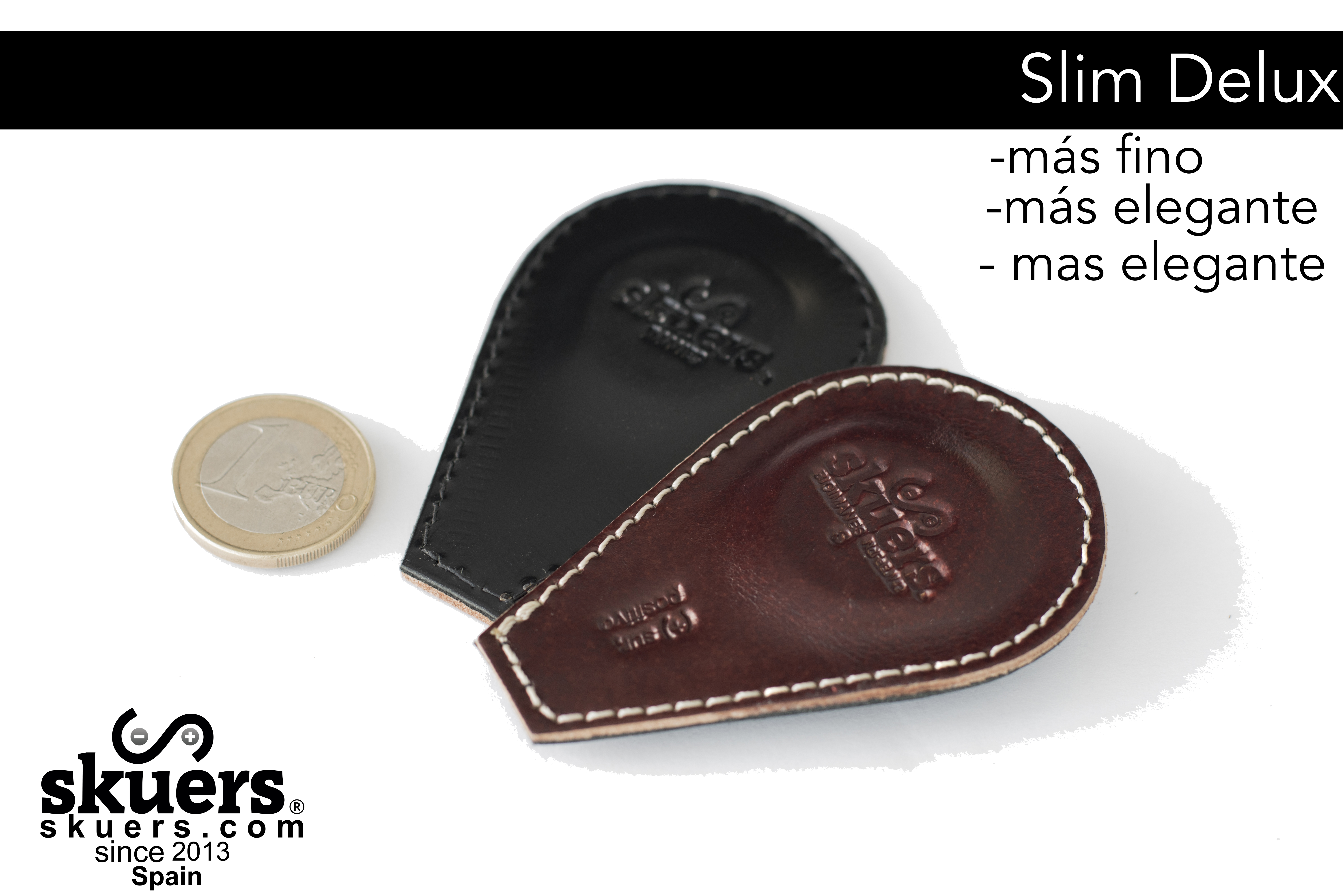Par de imanes Skuers® Slim Delux -Neodimio -S- ★★4KG/Gauss.Biomagneticos =2.000 Calibre 2,5mm (SlimDelux-S)