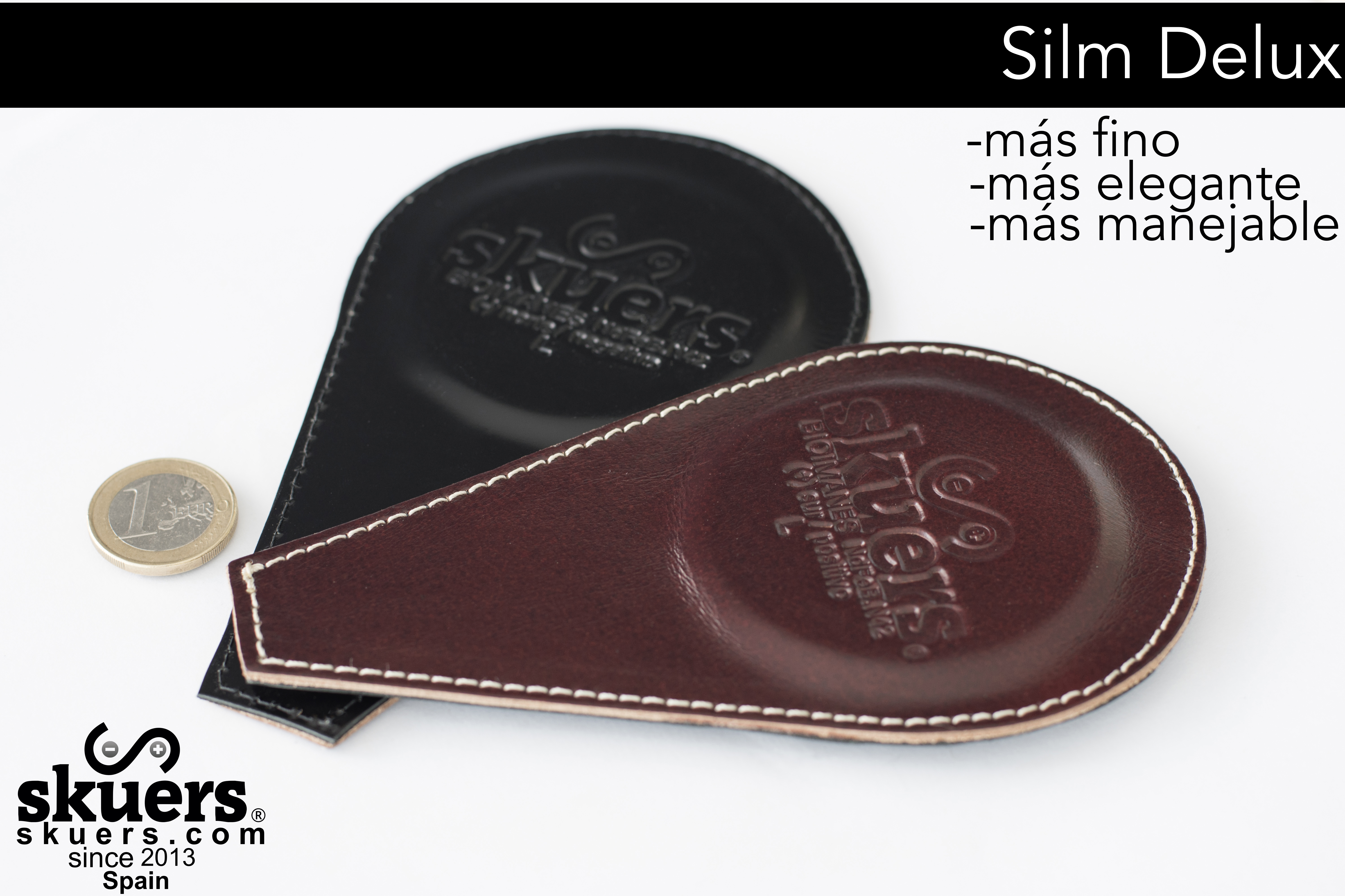 Par de imanes Skuers® Slim Delux -Neodimio -M- ★★6KG/Gauss.Biomagneticos =3.950 Calibre 2,5mm (SlimDelux-M)