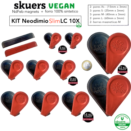 Kit imanes Neodimio Slim Vegan 10 X by skuers