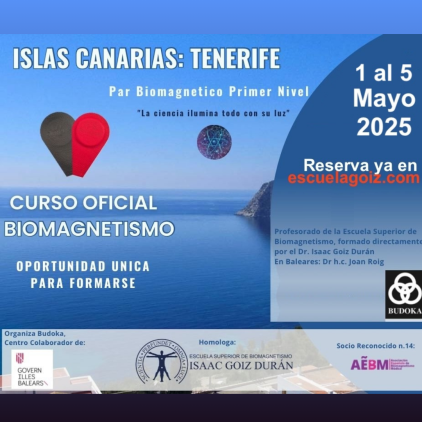 Formación Biomagnetismo y Par Biomagnetico Nivel 1 Tenerife 1 al 5 Mayo 2025