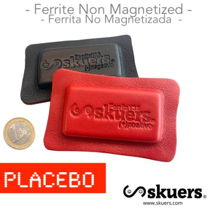 Par de imanes Skuers® PLACEBO FNM - Piel Ferrita Bloque M - No Magnetizado (FNM-M)_product