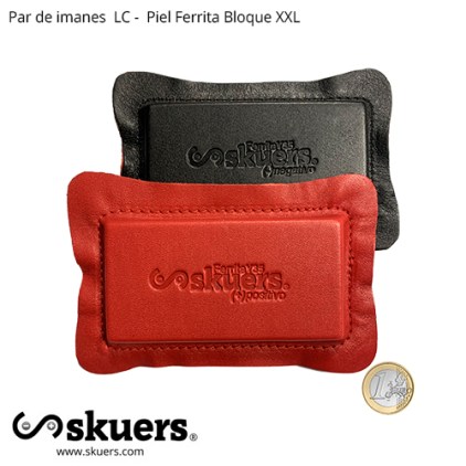  Par de imanes Skuers® Low Cost / Piel Ferrita Bloque XXL