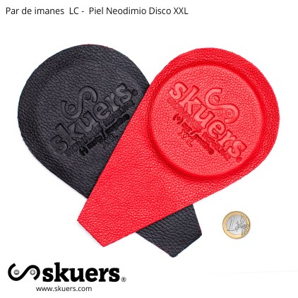 Par de imanes Skuers® / Low Cost piel neodimio disco XXL