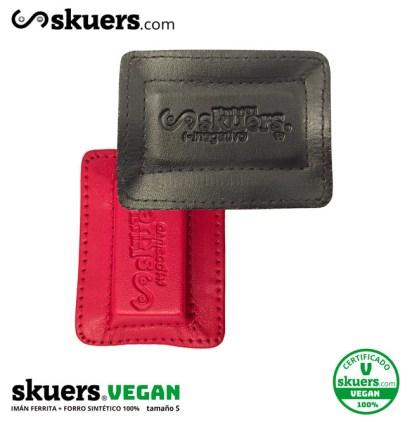  Par de imanes Skuers® Piel Vegan sintética doble costura Ferrita Bloque S