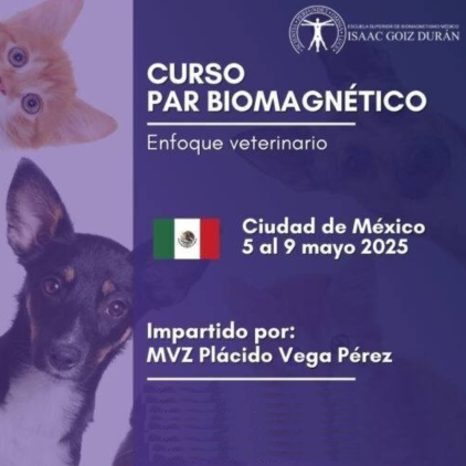 Reserva CURSO PAR BIOMAGNÉTICO Enfoque veterinario Cd de México por Plácido Vega Pérez